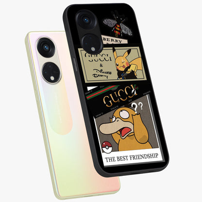 Gucci Play Mashup Glass Case displayed in angled mockup highlighting stylish fashion mashup design with bold aesthetic.