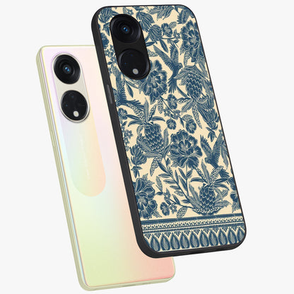 Heirloom Wild Bloom Glass Case displayed in angled mockup highlighting botanical bloom design with classic aesthetic style.