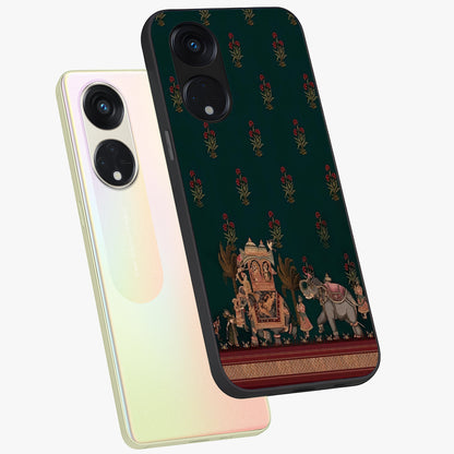 Macmerise Glass Case displayed in angled mockup highlighting trendy graphic design with sleek aesthetic style.