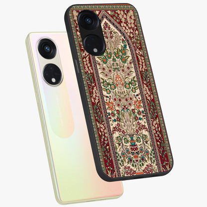 Persian Inspired Glass Case displayed in angled mockup highlighting intricate traditional design with elegant cultural aesthetic.