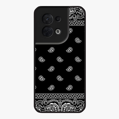 Retro Rebel Threads Glass Case showing flat back view with vintage street style artwork and glossy glass finish.