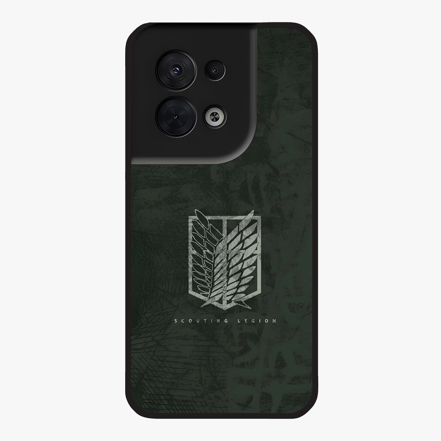 Wings Of Freedom Glass Case showing flat back view with symbolic wings artwork and glossy glass finish.