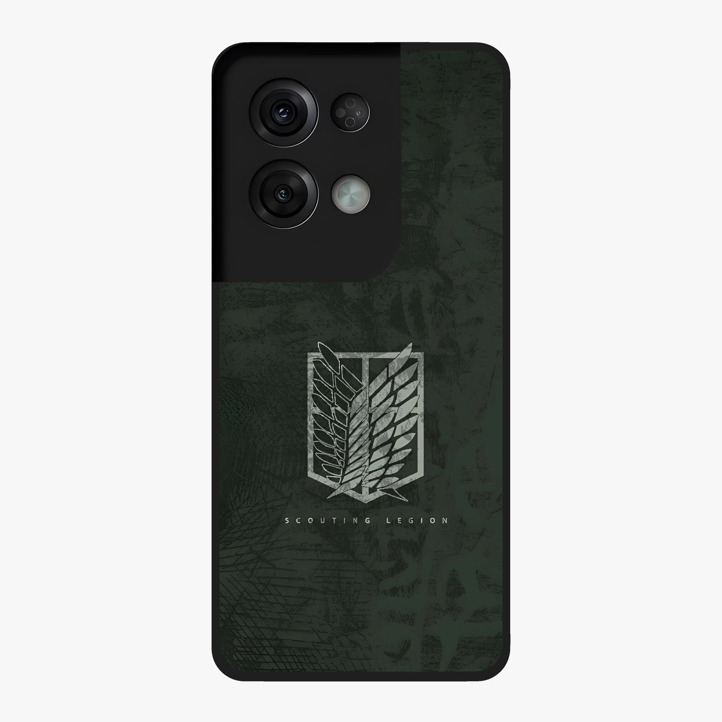 Wings Of Freedom Glass Case showing flat back view with symbolic wings artwork and glossy glass finish.