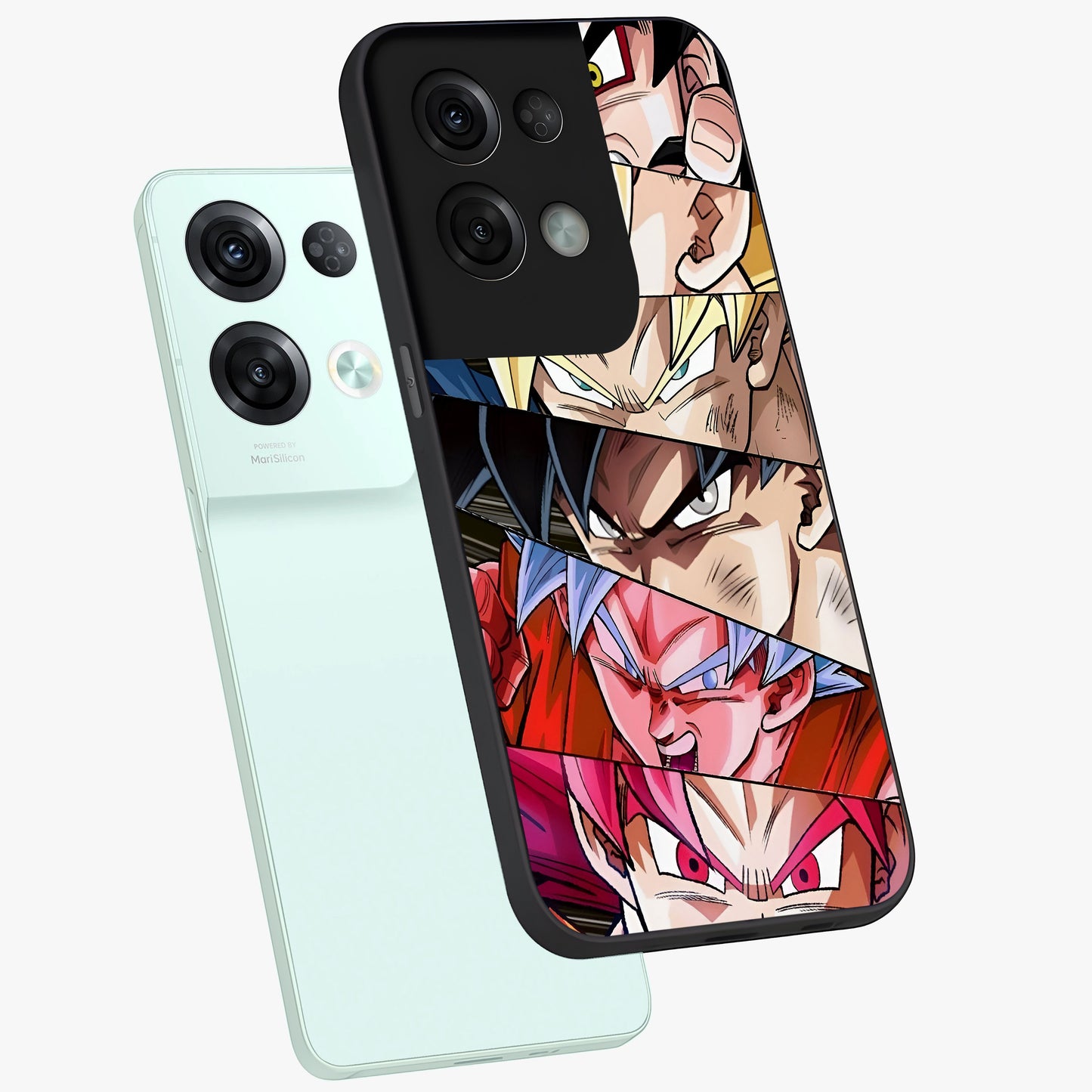 Anime Character Glass Case displayed in angled mockup highlighting colorful anime character illustration.