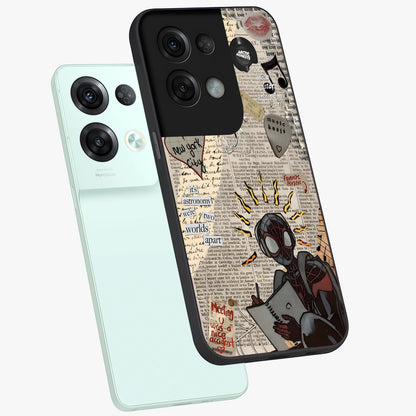 City Dream Sketch Glass Case displayed in angled mockup highlighting minimal city illustration with aesthetic sketch style.
