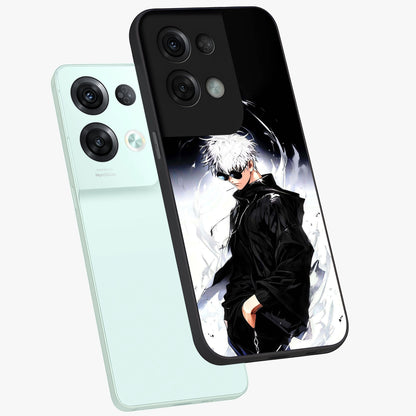 Limitless Shadow King Glass Case displayed in angled mockup highlighting dramatic dark hero design with intense aesthetic.