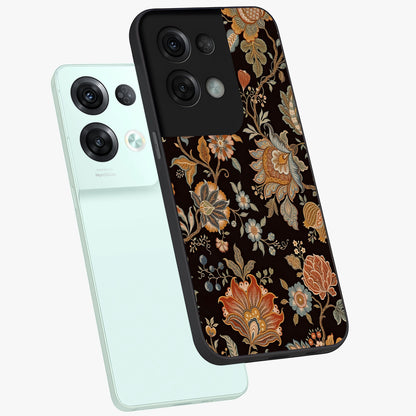 Vintage Floral Dream Glass Case displayed in angled mockup highlighting elegant vintage flower design with soft aesthetic style.
