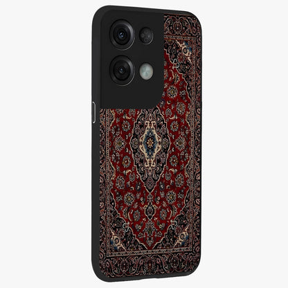 Heritage Carpet Royale Glass Case upright view showcasing detailed ornamental artwork with luxurious traditional theme.
