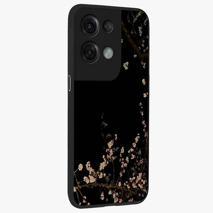 Petal Moon Light With Custom Name Glass Case upright view showcasing elegant floral moon artwork with personalized aesthetic.