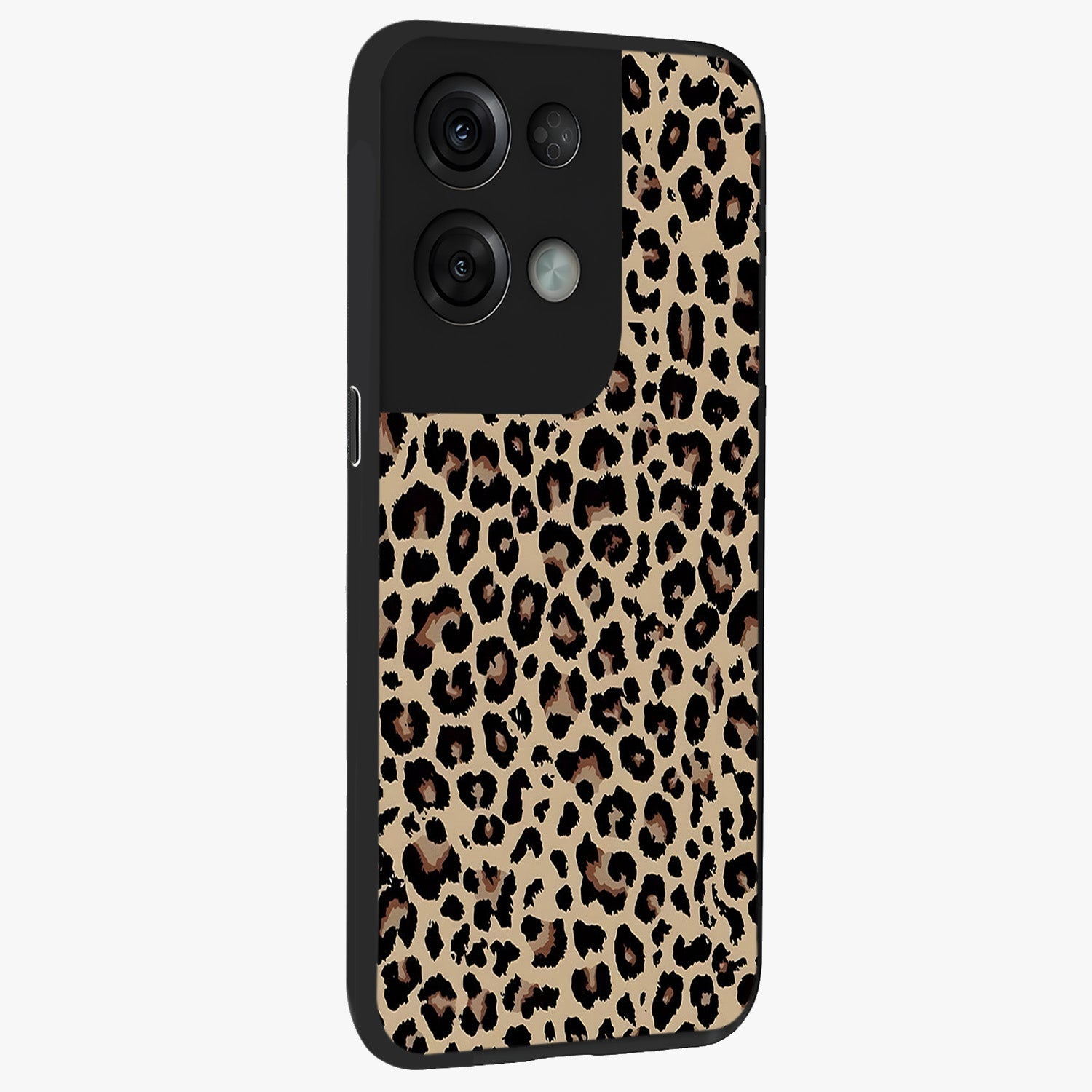 Savage Chic Pattern Glass Case upright view showcasing trendy decorative artwork with edgy fashion theme.