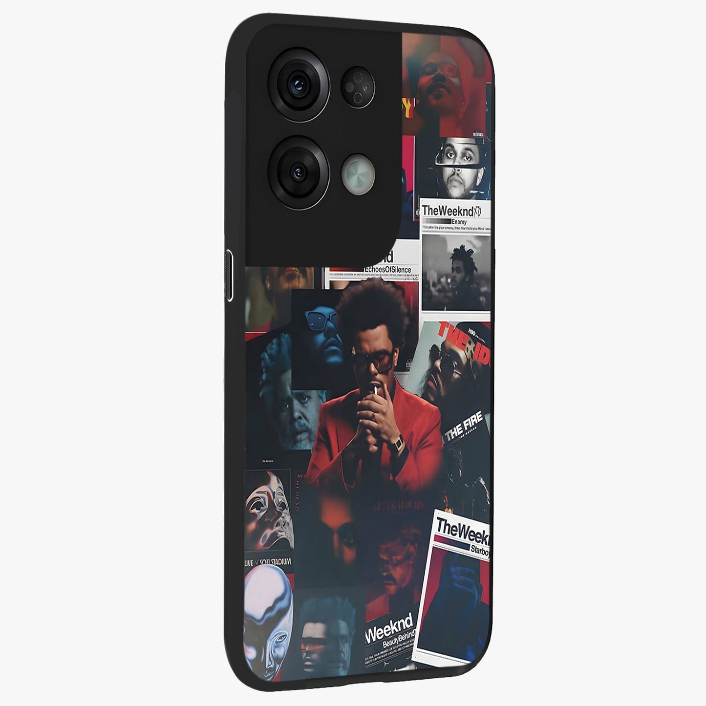 The Weeknd Glass Case upright view showcasing bold music themed artwork with contemporary artistic style.