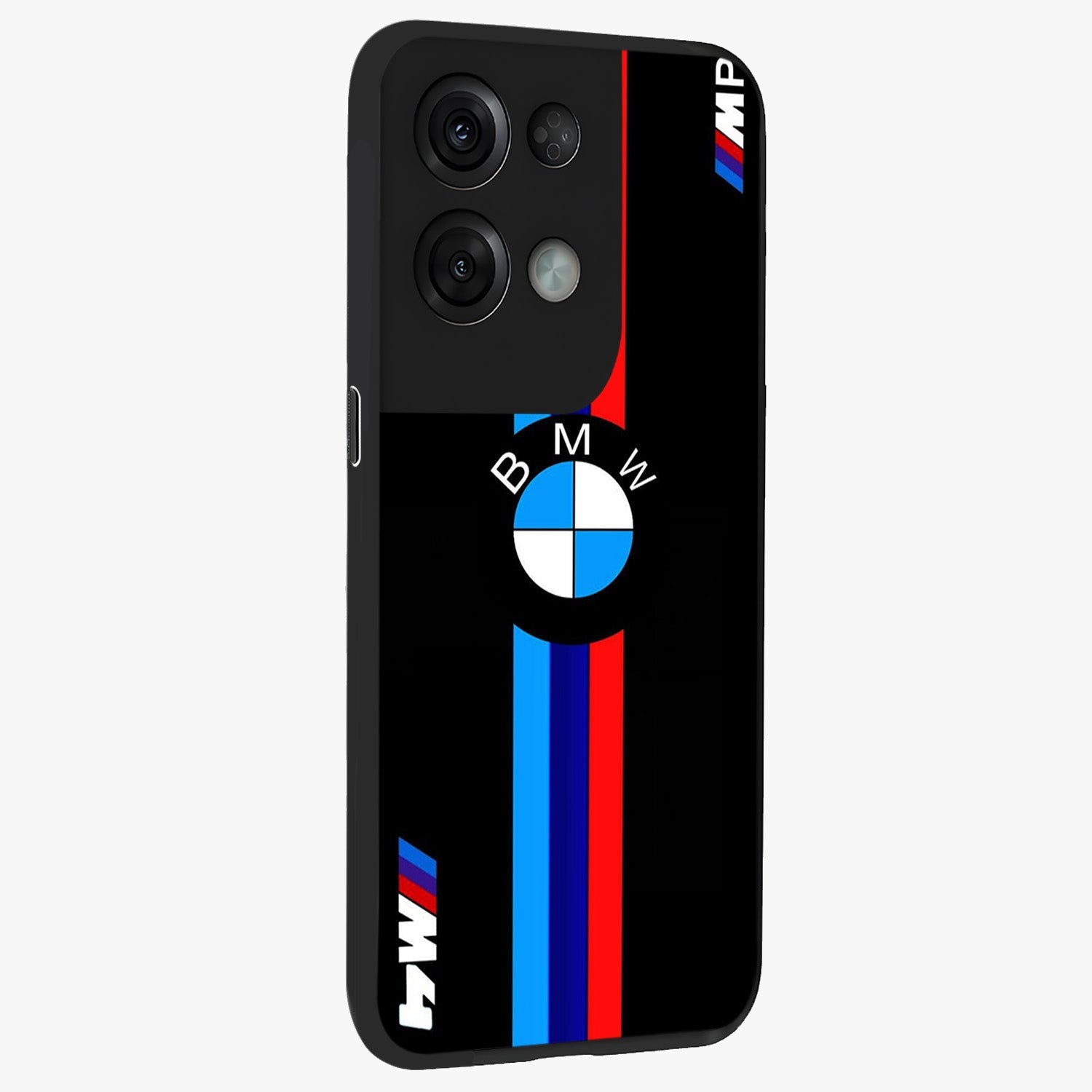 Turbo BMW Beast Glass Case upright view showcasing powerful car artwork with modern motorsport theme.