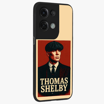 Vintage Mafia Authority Glass Case upright view showcasing dramatic vintage artwork with iconic authority theme.