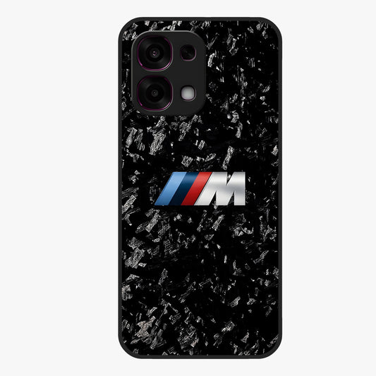 Carbon Speed Mark Glass Case showing flat back view with sporty carbon pattern artwork and glossy glass finish.
