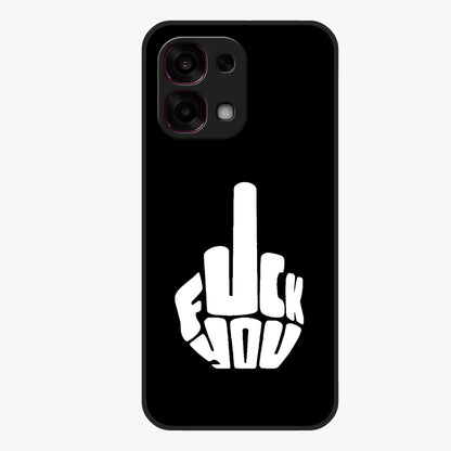 Rebel Mode On Glass Case showing flat back view with bold rebellious typography artwork and glossy glass finish.