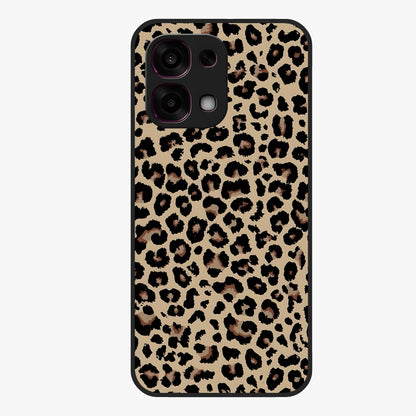 Savage Chic Pattern Glass Case showing flat back view with stylish patterned artwork and glossy glass finish.