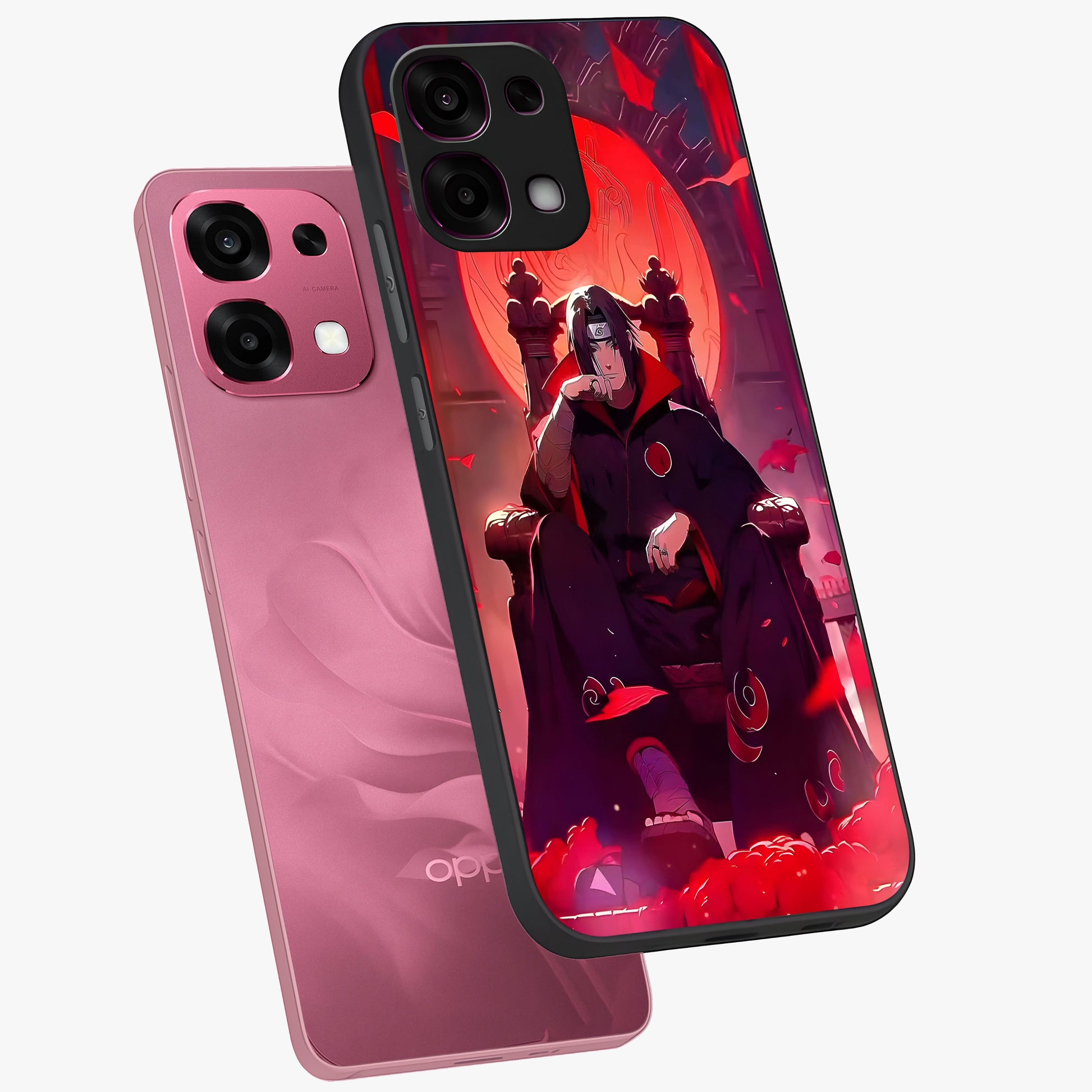 Blood Moon Sovereign Glass Case displayed in angled mockup highlighting dark celestial moon design and dramatic theme.