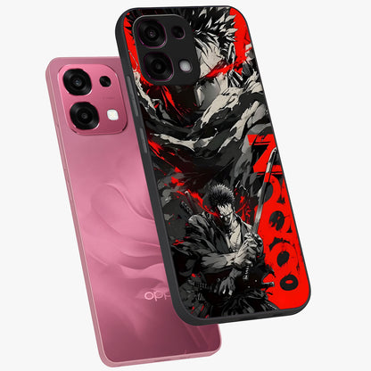 Demon Sword Resolve Glass Case displayed in angled mockup highlighting powerful demon sword illustration with dark fantasy aesthetic.