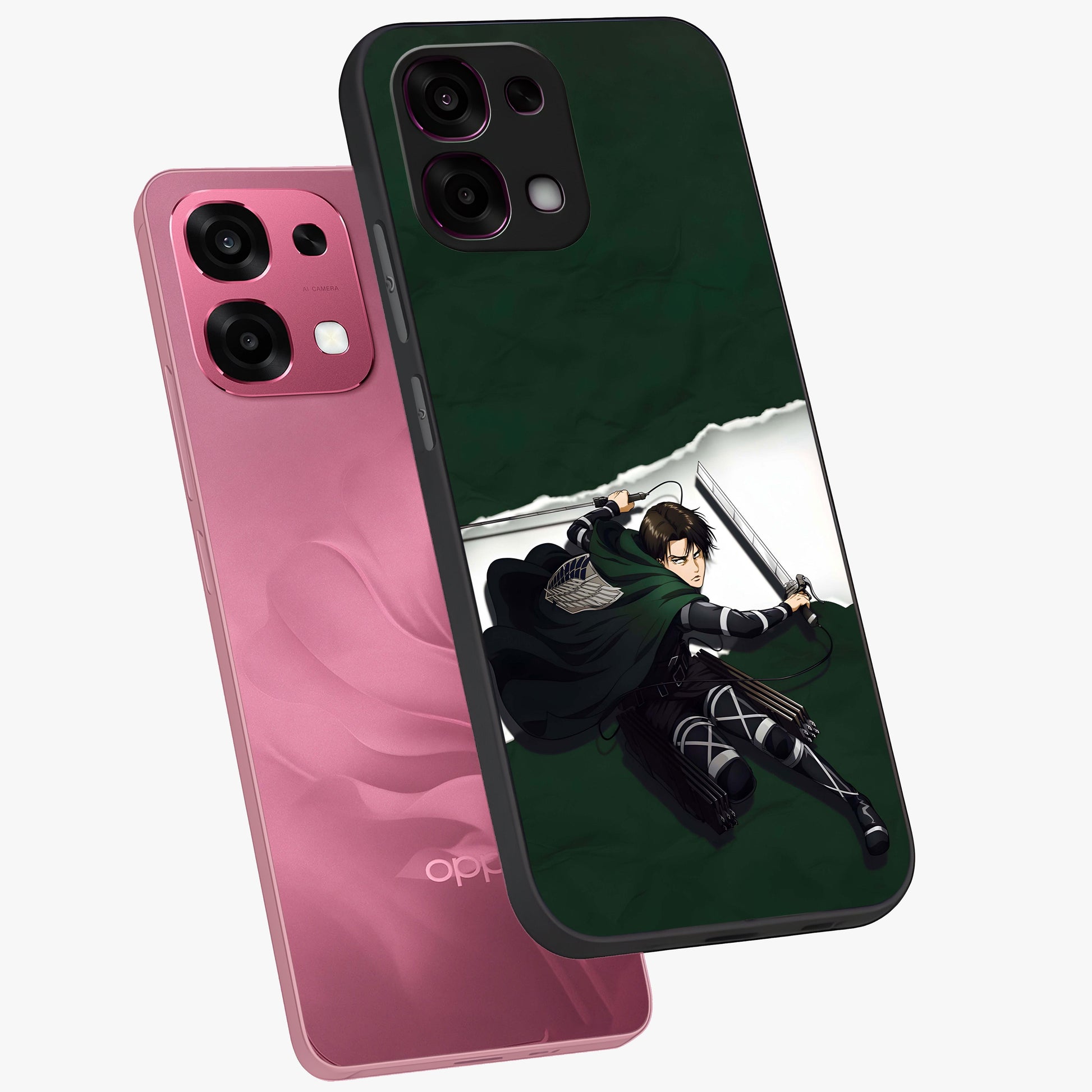Emerald War Vanguard Glass Case displayed in angled mockup highlighting intense battle inspired design with emerald tone aesthetic.