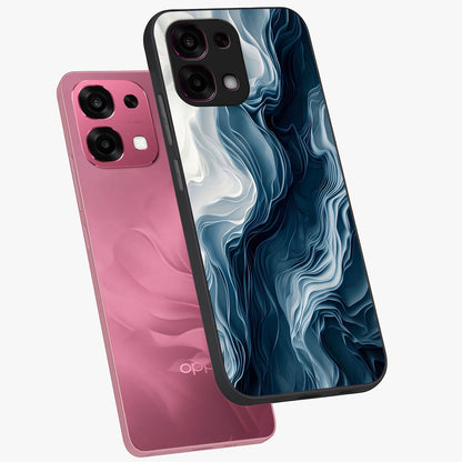 Ethereal Paper Marble Glass Case displayed in angled mockup highlighting elegant marble pattern with modern aesthetic style.