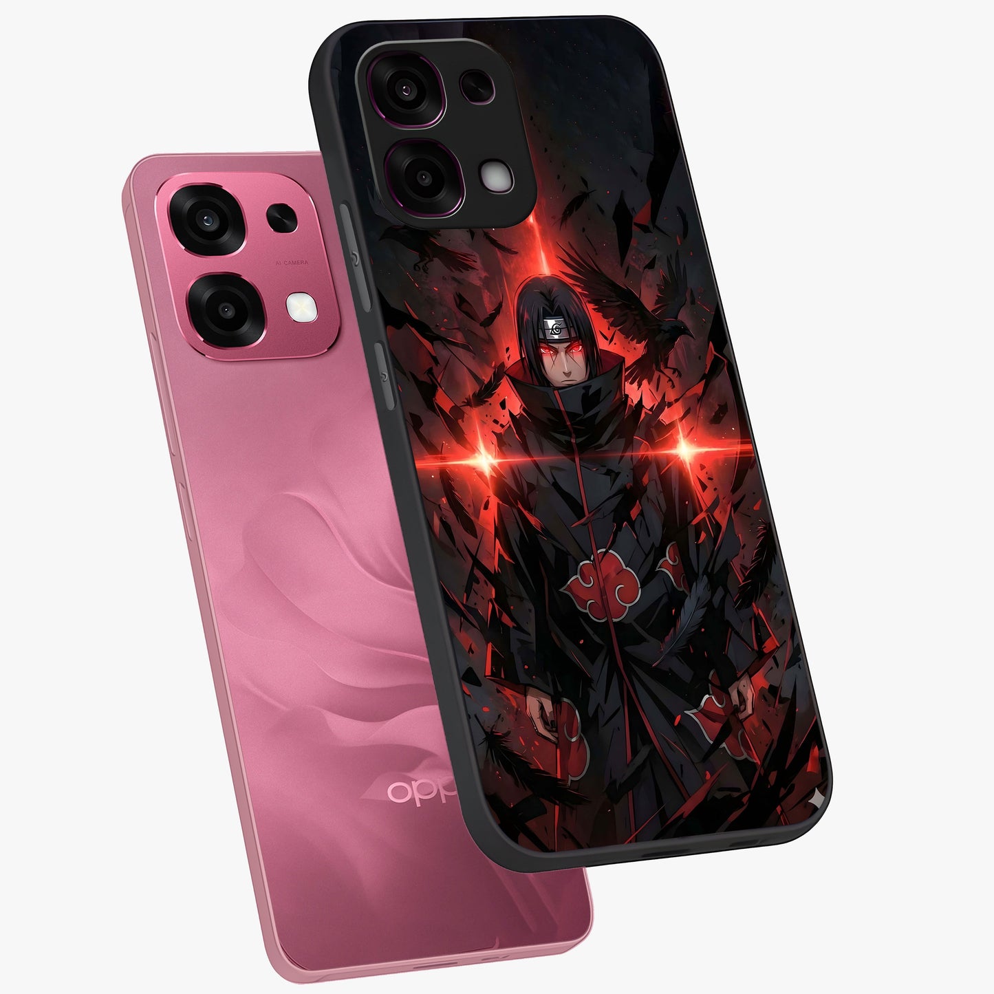 Focused Blade Discipline Glass Case displayed in angled mockup highlighting clean minimal text artwork with modern aesthetic style.