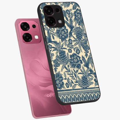Heirloom Wild Bloom Glass Case displayed in angled mockup highlighting botanical bloom design with classic aesthetic style.