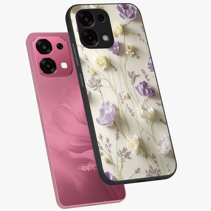Lilac Breeze Harmony Glass Case displayed in angled mockup highlighting calm lilac breeze design with soothing aesthetic style.