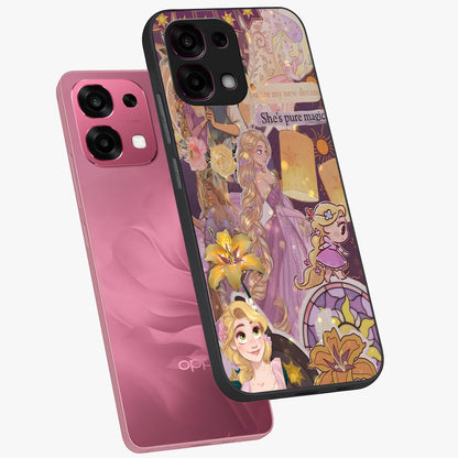 Magical Tangled Dream Glass Case displayed in angled mockup highlighting whimsical fantasy design with magical aesthetic.