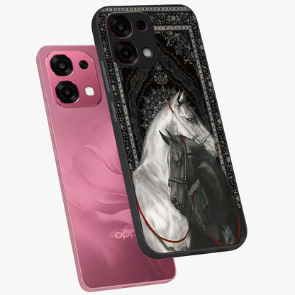 Majestic Ride Legacy Glass Case displayed in angled mockup highlighting sleek vehicle design with bold racing aesthetic.