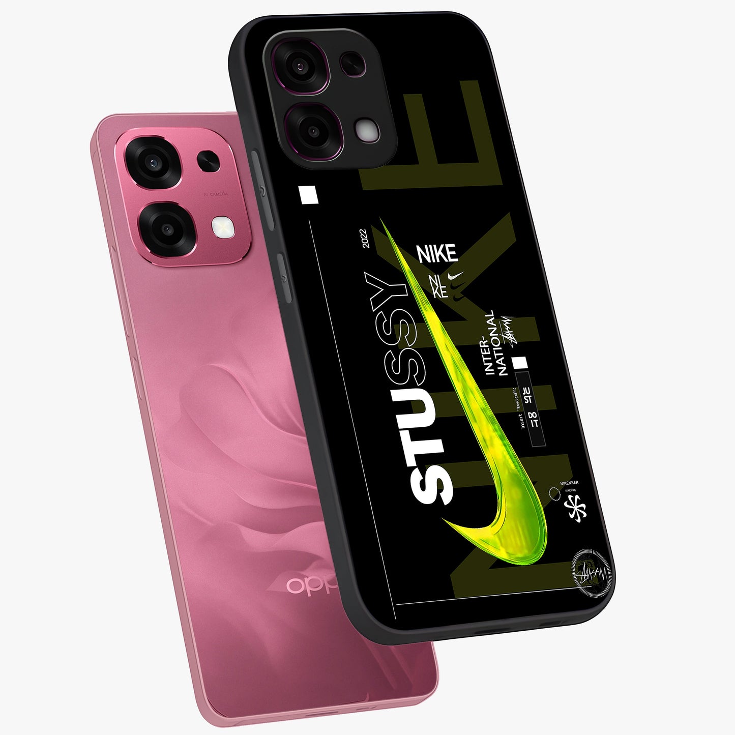 Neon Street Edition Glass Case displayed in angled mockup highlighting vibrant urban design with bold street aesthetic.