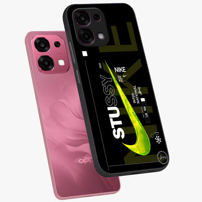 Neon Street Edition Glass Case displayed in angled mockup highlighting vibrant urban design with bold street aesthetic.