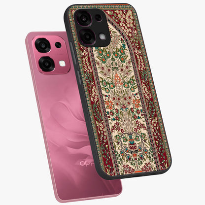 Persian Inspired Glass Case displayed in angled mockup highlighting intricate traditional design with elegant cultural aesthetic.