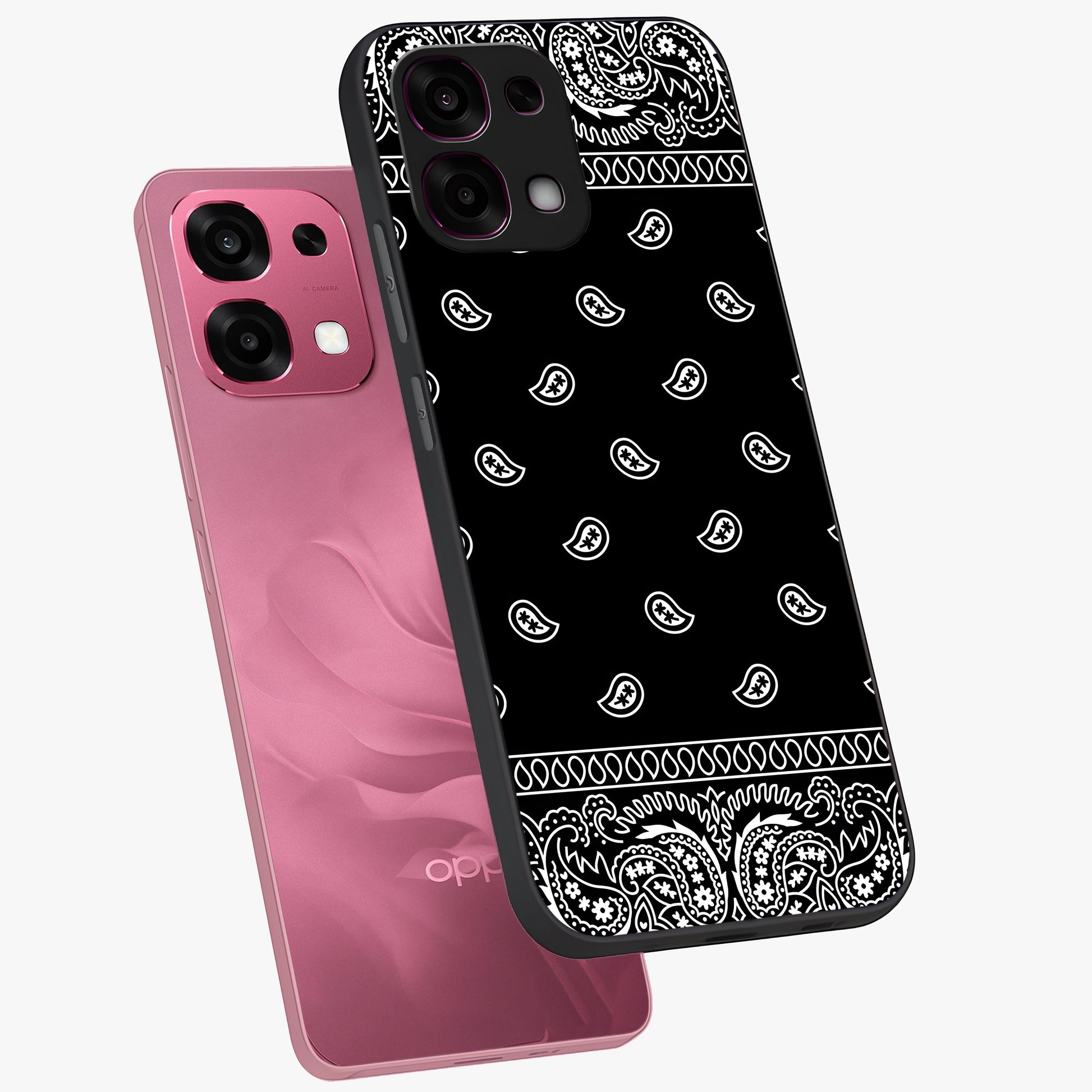 Retro Rebel Threads Glass Case displayed in angled mockup highlighting retro inspired graphic design with rebellious aesthetic.