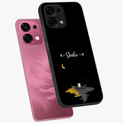 Silent Night Row Glass Case displayed in angled mockup highlighting peaceful evening design with dreamy night aesthetic.