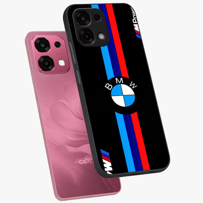 Turbo BMW Beast Glass Case displayed in angled mockup highlighting sleek racing car design with bold automotive aesthetic.