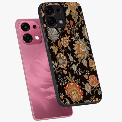 Vintage Floral Dream Glass Case displayed in angled mockup highlighting elegant vintage flower design with soft aesthetic style.