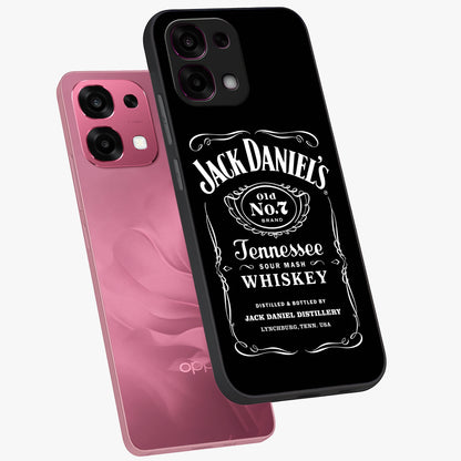 Vintage Whiskey Heritage Glass Case displayed in angled mockup highlighting retro beverage themed design with heritage aesthetic.