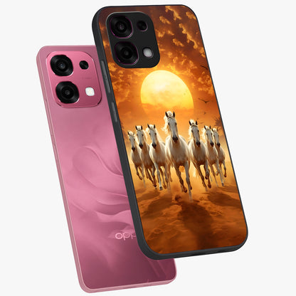 Wild Sunset Majesty Glass Case displayed in angled mockup highlighting vibrant sunset sky design with scenic aesthetic.