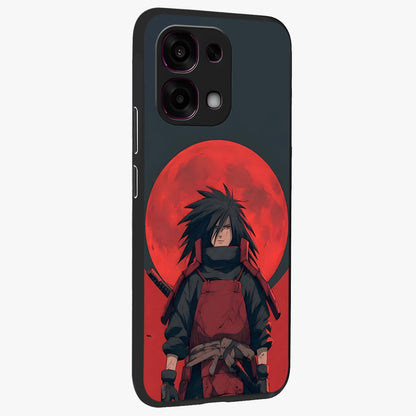 Crimson Moon Warlord Glass Case upright view showcasing powerful warlord artwork with dark celestial theme.