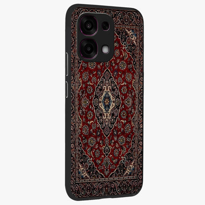 Heritage Carpet Royale Glass Case upright view showcasing detailed ornamental artwork with luxurious traditional theme.