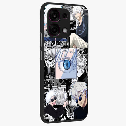 Infinity Sorcerer Chaos Glass Case upright view showcasing dramatic sorcerer artwork with chaotic mystical theme.
