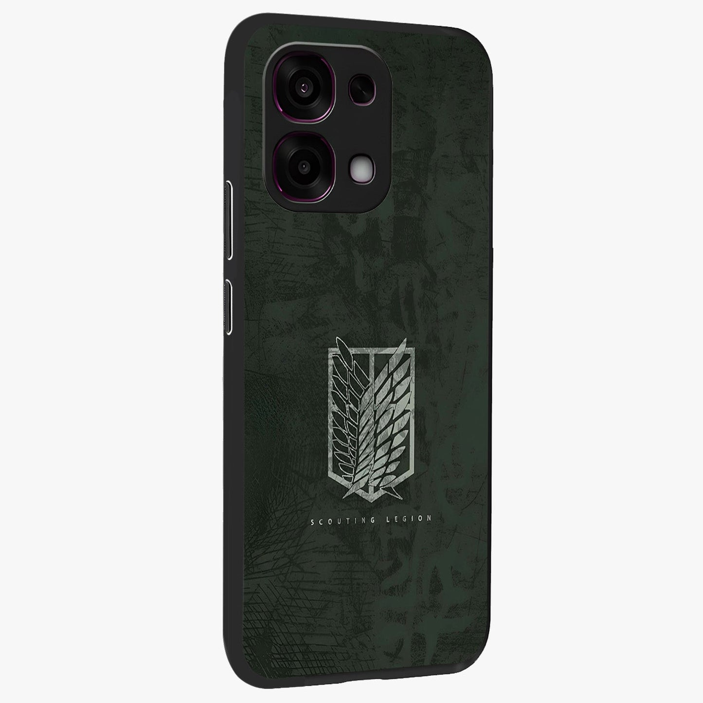 Wings Of Freedom Glass Case upright view showcasing powerful wings artwork with freedom themed design.