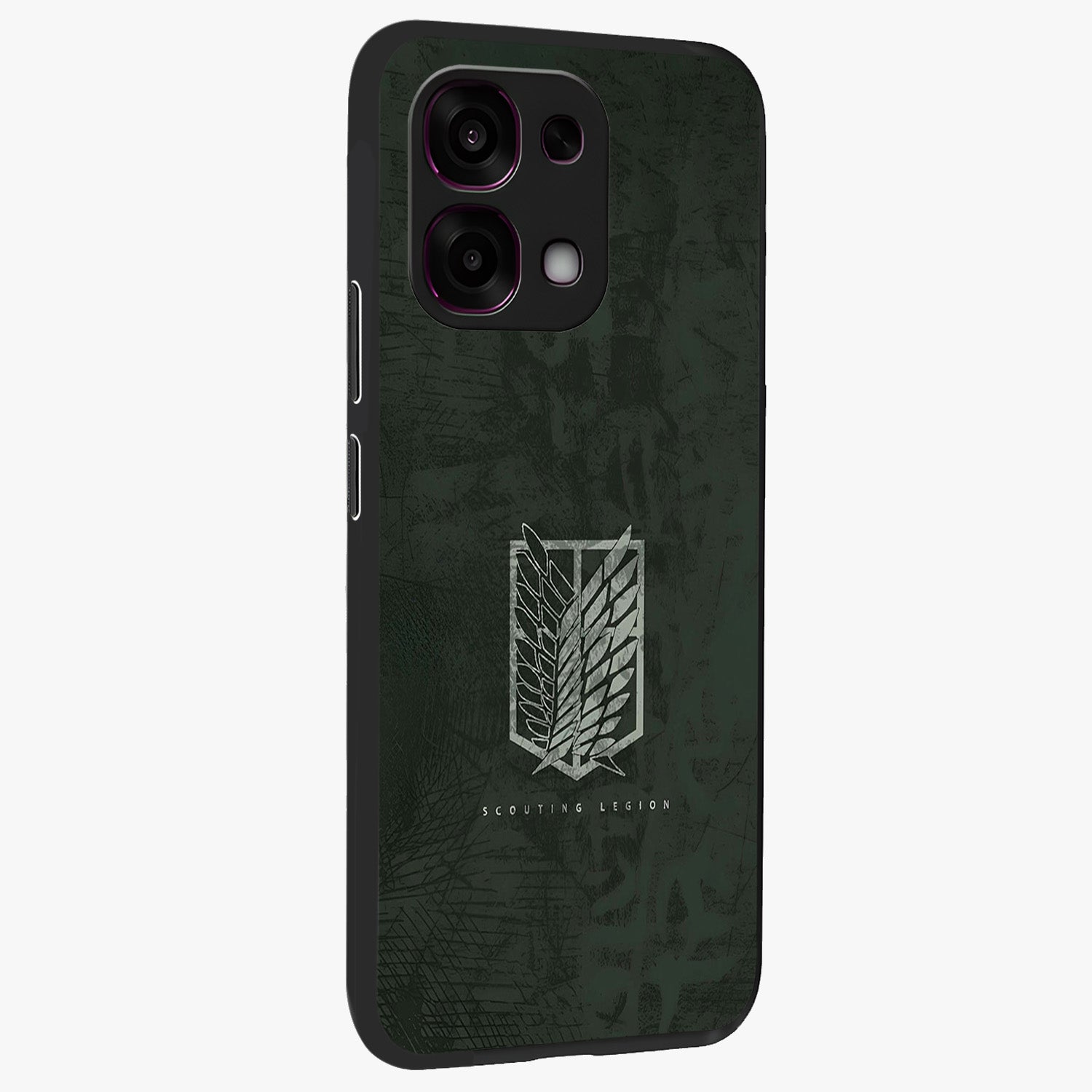 Wings Of Freedom Glass Case upright view showcasing powerful wings artwork with freedom themed design.