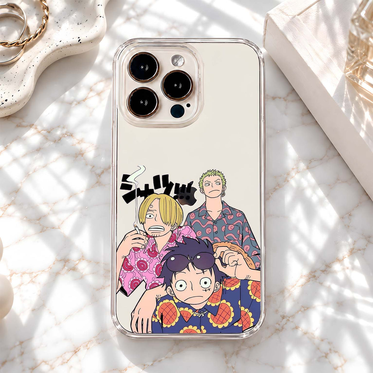 One Piece Trio Clear Silicon Cover