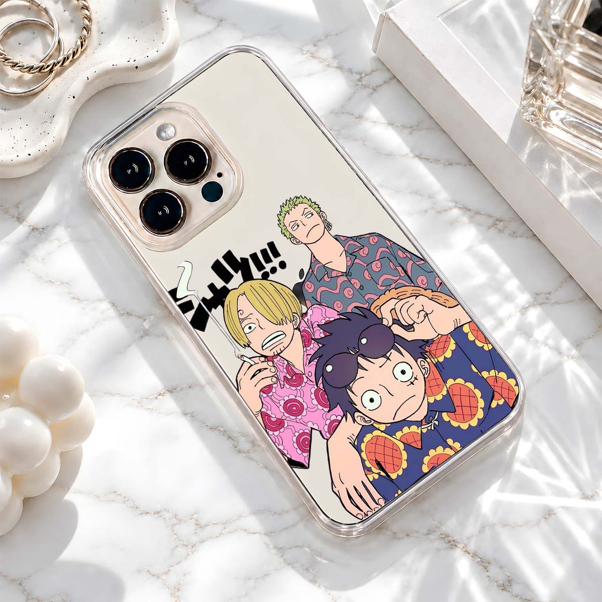One Piece Trio Clear Silicon Cover