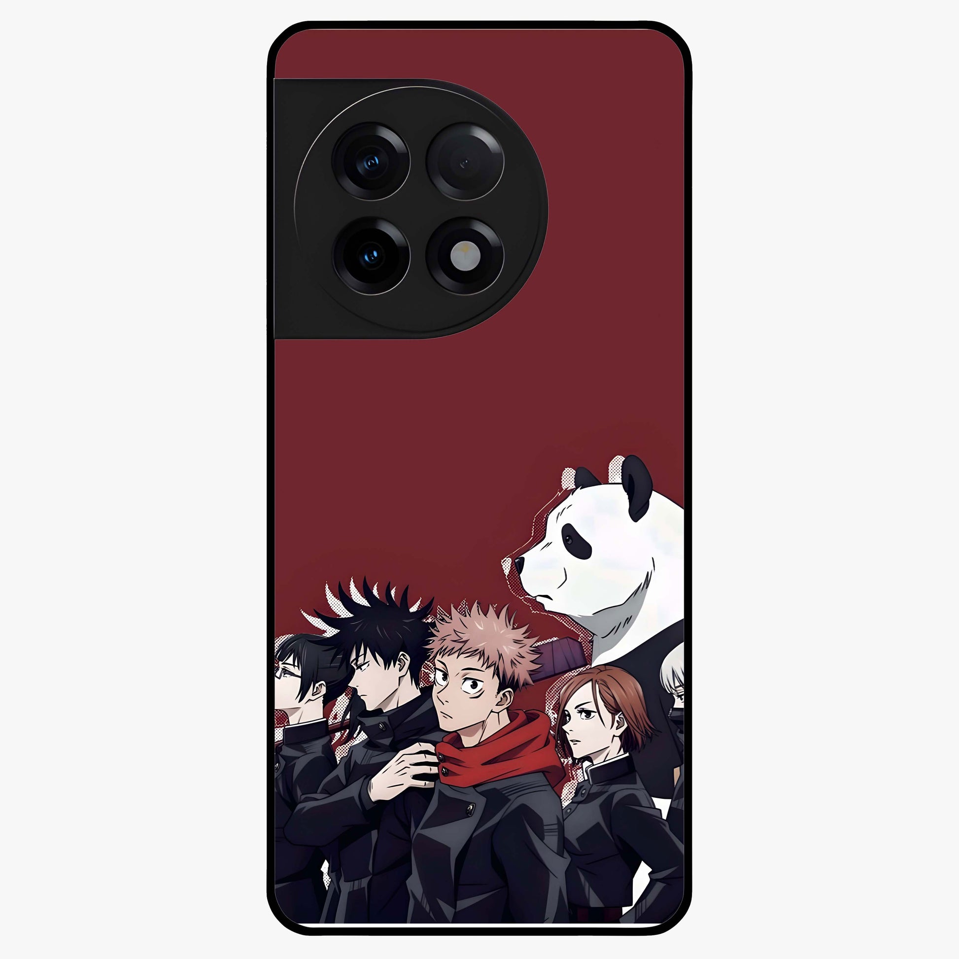 Crimson Crow Judgment Glass Case for 1+11R striking front view featuring bold crow illustration in crimson tones