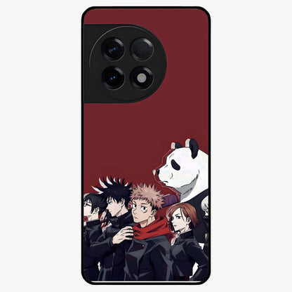 Crimson Crow Judgment Glass Case for 1+11R striking front view featuring bold crow illustration in crimson tones
