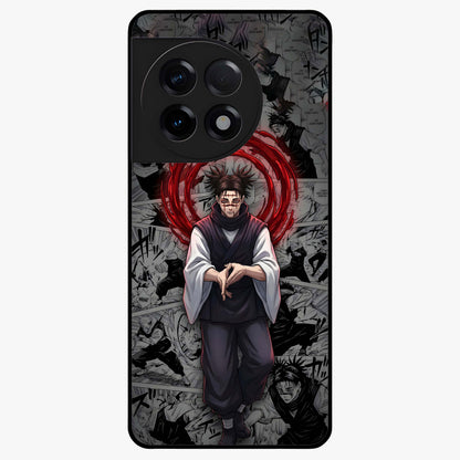 Cursed Ritual Ascension Glass Case for 1+11R dramatic front view featuring dark ritual inspired artwork