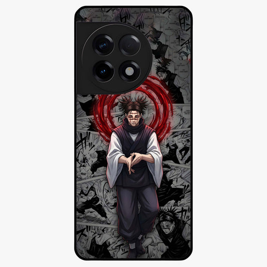 Cursed Ritual Ascension Glass Case for 1+11R dramatic front view featuring dark ritual inspired artwork