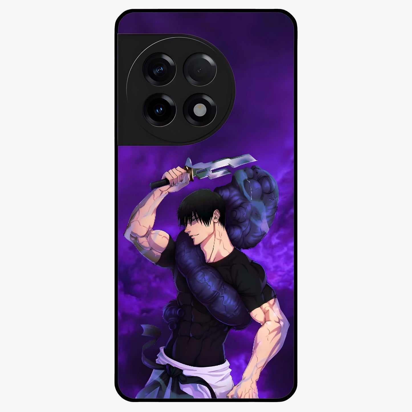 Cursed Strength Ascension Glass Case for 1+11R powerful front view featuring dark ascension themed artwork
